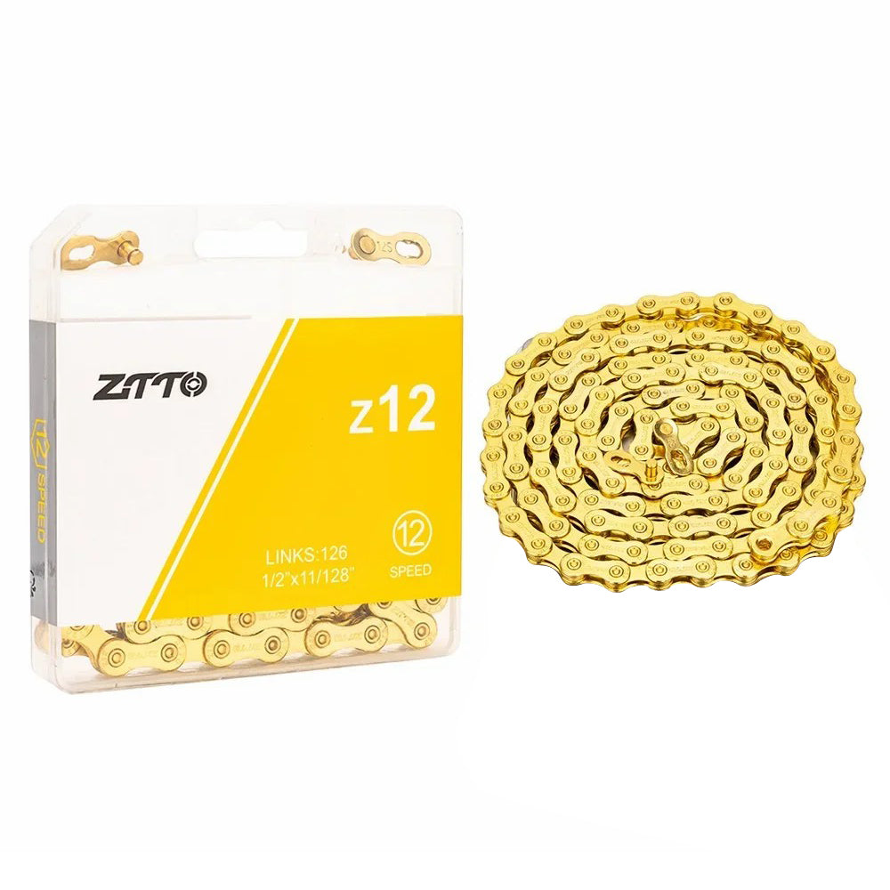 ZTTO Z12 MTB Road Bike Carbon Steel 12 Speed Chain 126 Links for Bicycle ZTTO Z12 MTB Road Bike Carbon Steel 12 Speed Chain 126 Links for Bicycle